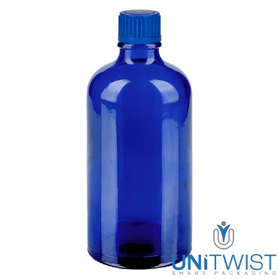Bild 100ml Flasche 11mm SV blau STD BlueLine UT18/100
