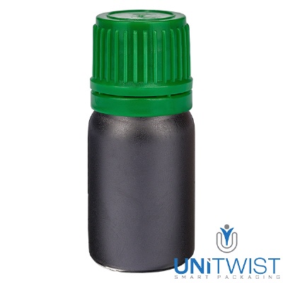 Bild 5ml Flasche 11mm SV grün OV BlackLine UT18/5