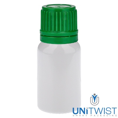Bild 10ml Flasche 11mm SV grün OV WhiteLine UT18/10